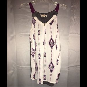 patterned flowy tank